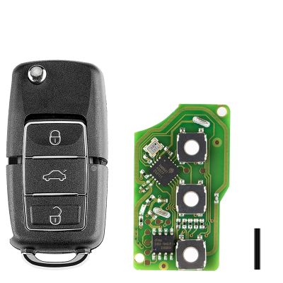 For Xhorse XKB506EN Universal Wire Remote Key Fob 3 Buttons for VW B5 Type for VVDI Key Tool