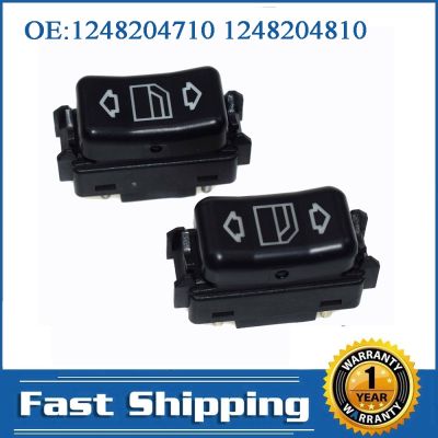 new prodects coming 2 Pcs Rear Left Right Electric Window Lifter Control Switch for Mercedes W124 190E 300TD 300TE 1987 1989 1248204810 1248204710