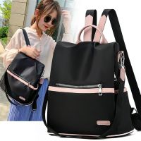 Fashion model shop Womens Large Capacity Waterproof Nylon Causal Backpack Youth School Supplies Bag High Quality Travel Bag