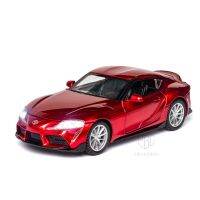 1/32 Toyota GR SUPRA Diecast รถโลหะผสมแบบจำลองสูงโลหะของเล่นที่มีเสียงแสงดึงกลับสำหรับเด็กเด็กเด็กคอลเลกชัน