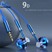 Fashion Wire-controlled Earphone 3.5mm Round Hole Headset Subwoofer Music