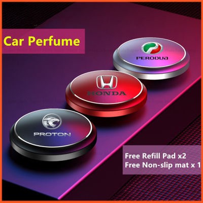 【สต๊อกพร้อม】น้ำหอมปรับอากาศรถยนต์สำหรับ PERODUA PROTON TOYOTA HONDA - Free แผ่นเติม X2