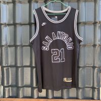 The new 2023 spurs 21 Duncan jersey vests black embroidery basketball uniform