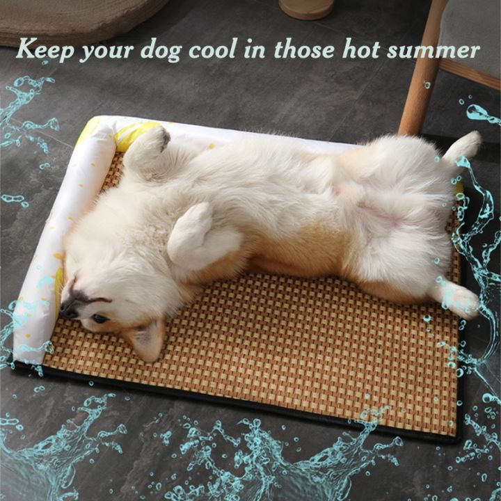 pets-baby-ฤดูร้อนสุนัขระบายความร้อนเสื่อ-petpad-ระบายอากาศหวายกับหมอนลื่นด้านล่างแมวผ้าห่มเบาะสำหรับสุนัข-sofabed