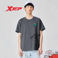 Xtep ชุด977227010662แขนสั้น,ชุดเสื้อกีฬาแขนสั้นลำลองใหม่