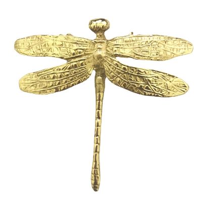 6 Pcs Brass Dragonfly Handle Simple Nordic Cabinet Gold Drawer Door Pull Knob Bedside Table Bathroom Handle Decoration