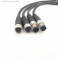 ✇ M8 Sensor Connector Cable Waterproof plug Straight Angle Male Female 3P 4Pin Single-head Aviation Plug Socket 2m PVC line