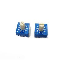 DC 24V Code Switch ERD110RS 10 bit 0-9 3:3 Rotary Encoder with Handle 25mA Encoding Switch 10x10mm