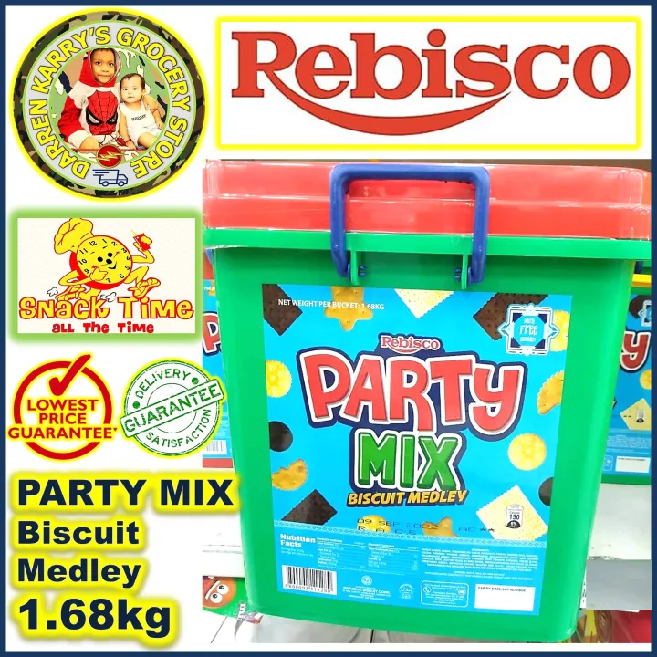 Rebisco Party Mix Biscuit Medley 1.68kg x 1 plastic bucket from Darren