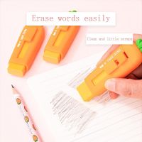 Kawaii Creative Carrot Push Pull Pencil Erasers Painting Dust-free Writing Rubber School Office Supplies Funny Stationery Gifts