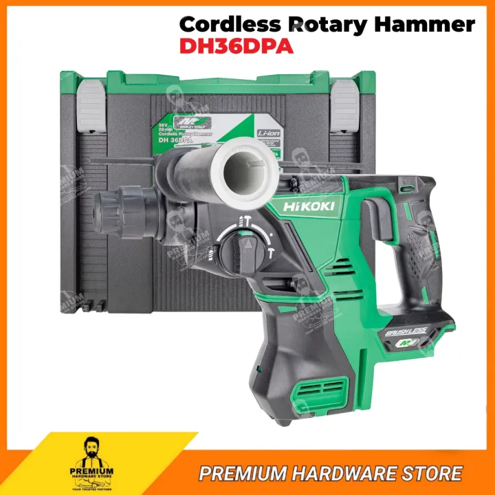 HIKOKI Rotary Hammer Drills 36V DH36DPA Cordless Concrete Steel Wood