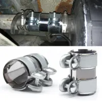 Car Exhaust Tube Clip Buckle Muffler Pipe Connector Joiner Sleeve Tail Throat Clamp Modified Accessories Haberdashery