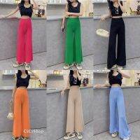 Cici(B1307)KnitPants กางเกงไหมพรมknitขายาวทรงเอวสูง ทรงสวยสีคัลเลอร์ฟูลเริ่ดๆ