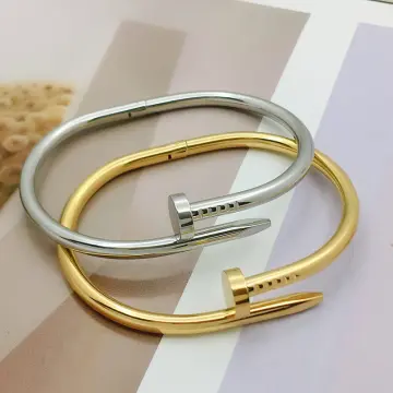 18K Gold Opening Four-Leaf Clover Stainless Steel Cuff Bracelet - China  Stainless Steel Cuff Bracelets and Cuff Bracelets price