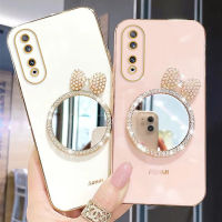 เคสโทรศัพท์ชุบทันสมัยใหม่สำหรับ Huawei Honor 90 5G / Honor 90 Lite/ Honor 70 Lite/ Nova 11/11 Pro / 11i ปกป้องกล้องนุ่มเคสทีพียู Honor90 Lite พร้อมกระจกแต่งหน้าผีเสื้อน่ารัก