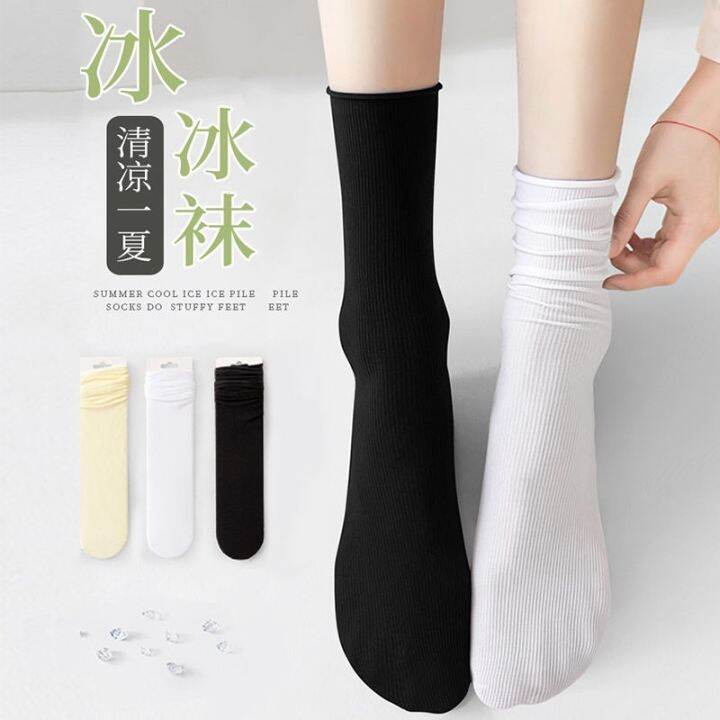 cool-breathable-ice-socks-moisture-wicking-ice-silk-stockings-for-women-in-spring-and-summer-thin-high-elastic-anti-slip-straight-socks-for-women