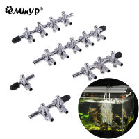 Aquarium Air Flow Control Lever Valve Distributor Splitter Oxygen Pump Accessories Fish Tank Stainless Steel Air Valve 1To5 Way2023