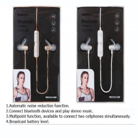 MINISO Metal Running Sport Bluetooth in-Ear Headphones with Mic and Volume Control ชุดหูฟัง บลูทูธ หูฟัง หูฟังไร้สาย สำหรับการวิ่งออกกำลังกาย ลดเสียงรบกวนได้ดี