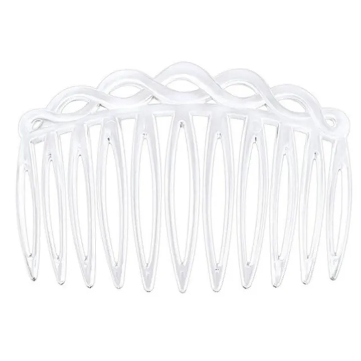 Plastic Hair Side Combs French Hair Comb Straight Teeth Hair Clip Comb  Tortoise Side Comb Bridal Wedding Veil Comb Hair Accessories for Women  Girls Fine Hair | Lazada PH