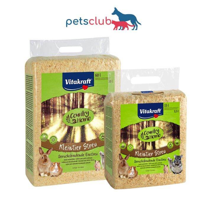Vitakraft Small Animal Litter, 15L / 60L, Suitable for all breeds