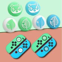 Animal Crossing Bear Leaf Pad Thumb Stick Grip Cap Joystick Cover For Nintendo Switch NS Lite Joy-Con Controller Thumbstick Case Controllers