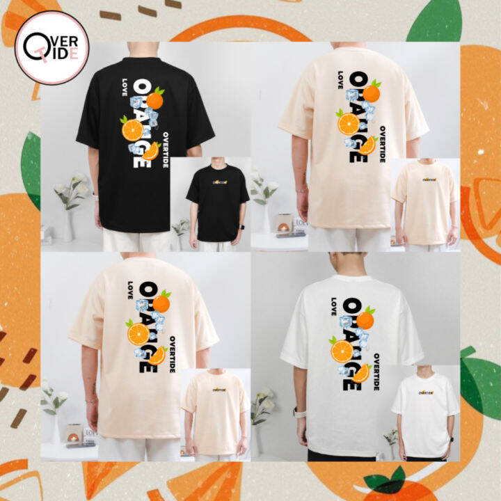 now-overtide-เสื้อส้ม-โอเวอร์ไซร์-เสื้อยืดสีส้ม-คอลเลกชั่น-loveorange-หลายสีl-size-s-5xl