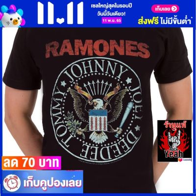 เสื้อวง RAMONES เสื้อวินเทจ ผ้าร้อยแท้ ราโมนส์ ไซส์ยุโรป RCM1788