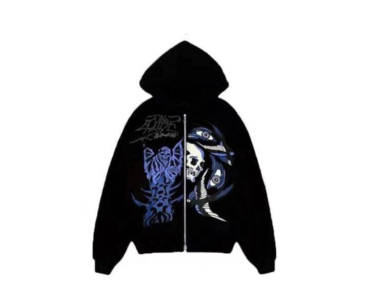 zip-hoodie-goth-sweatshirt-coat-harajuku-gothic-แขนยาวขนาดใหญ่-hoodie-y2k-แจ็คเก็ตผู้ชายผู้หญิง-balck-hoodies