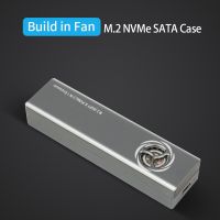 ►✻✉ GUDGA SSD External Enclosure Box Dual Protocol M2 NVME NGFF SATA HDD Case with Cooling Fan For PCIE M Key B M Key USB C 10Gbps