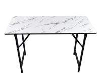 โต๊ะพับ โต๊ะทำงาน ลายหินอ่อน Marble work table ราคาส่ง โต๊ะประชุม ขนาด 60x120x75 cm.(4ฟุต) ถูกที่สุดโต๊ะ โต๊ะกินข้าว โต๊ะอาหาร