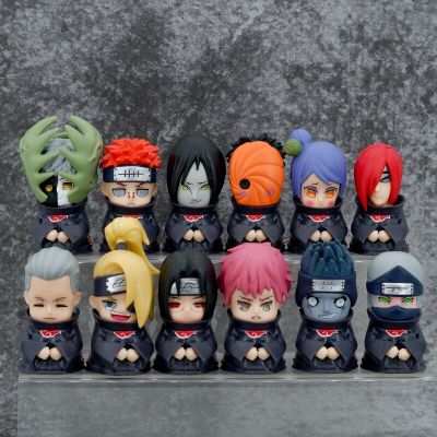 ZZOOI 6Pcs/set Naruto Amine figure Shippuden  Action Figures Q Version Cute Akatsuki Itachi Pain Obito Model Doll Collection Toys Gift
