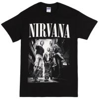 Hot sale Nirvana band  graphic Mens 100% Cotton Round Neck Short Sleeve T-Shirt  Adult clothes