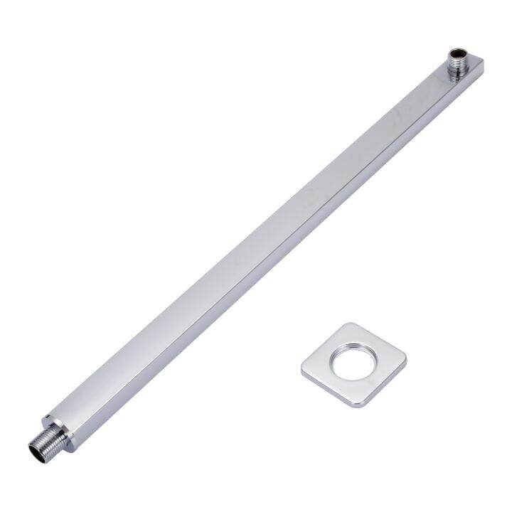 40cm-wall-mounted-chrome-shower-arm-silver-square-shower-extension-arms-for-rain-shower-head-bathroom-shower-accessories