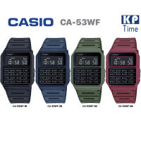 Casio นาฬิกาเครื่องคิดเลข นาฬิกาข้อมือผู้ชาย/ผู้หญิง สายเรซิน รุ่น CA-53WF ของแท้ รับประกัน 1 ปี