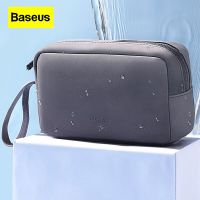 Gray Baseus Data Cable Storage Bag Portable For Computer Charger Mouse Earphone Power Sorting Bags Digital Accessory Waterproof