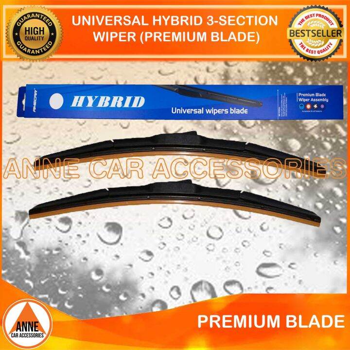 Premium Hybrid Universal Wiper 3 Section Type Razor Type Front Wiper