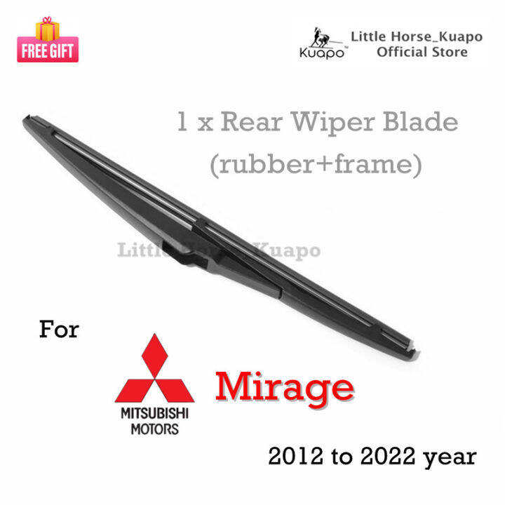 (Quality) Mitsubishi Mirage Rear Wiper Blade for 2012 to 2022 MITSU HB