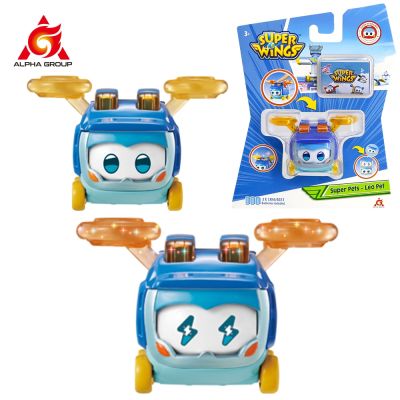 ZZOOI Super Wings S5 Super Pet Astra Leo Sunny Transforming Change Expressions With Lights Action Figures Anime Kid Toys Birthday Gift