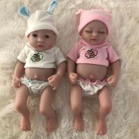 10 Inches Reborn DIY Doll Kit Awake Baby Soft Vinyl Finished Doll Kit