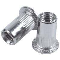 100x M5 Stainless Steel Flat Head Threaded Rivet Nut