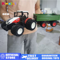 【CW】RC Tractor Trailer with LED Headlight Farm Toys Set 2.4GHZ 124 Remote Control Car Truck Farming Simulator for Children Boy Gift