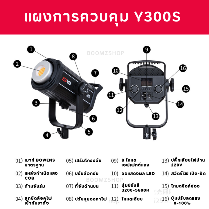 สต็อกไทย-มาใหม่-y300s-max-bi-300w-ปรับสีได้-3200-5600k-sport-light-ไฟ-led-สปอร์ตไลท์สำหรับถ่ายภาพและวีดีโอ-พร้อมส่ง