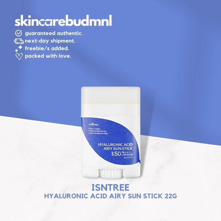 Isntree Hyaluronic Acid Airy Sun Stick 22g By Skincarebudmnl Lazada Ph 6977