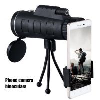 HD 40X60 External Camera Lens Phone Lens Telephoto Zoom Monocular Telescope Lens with Selfie Tripod for All Smartphones iphone Smartphone Lenses