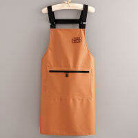 Fashion PU Waterproof and Oil-proof Apron Catering Special Custom Logo Printing Work Cooking Waist Overalls