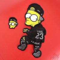 the simpsons patch diy แผ่นผ้าเย็บปักตกแต่ง (s - 1) 1 ชิ้น 5211028♟◐