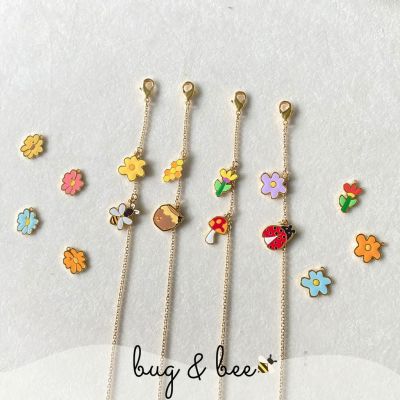 สายคล้องคอ สายคล้องหน้ากาก New ! Bug&amp;Bee collection สายคล้องแมส สายคล้องแมส สายคล้องแว่น mask stap