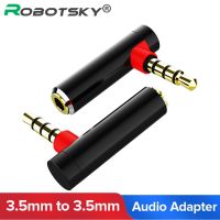 【YF】 3.5mm L Shape Audio Adapter 3.5 Jack Male to Female 90 Degree Converter for Aux Speaker Cable Headphone Car