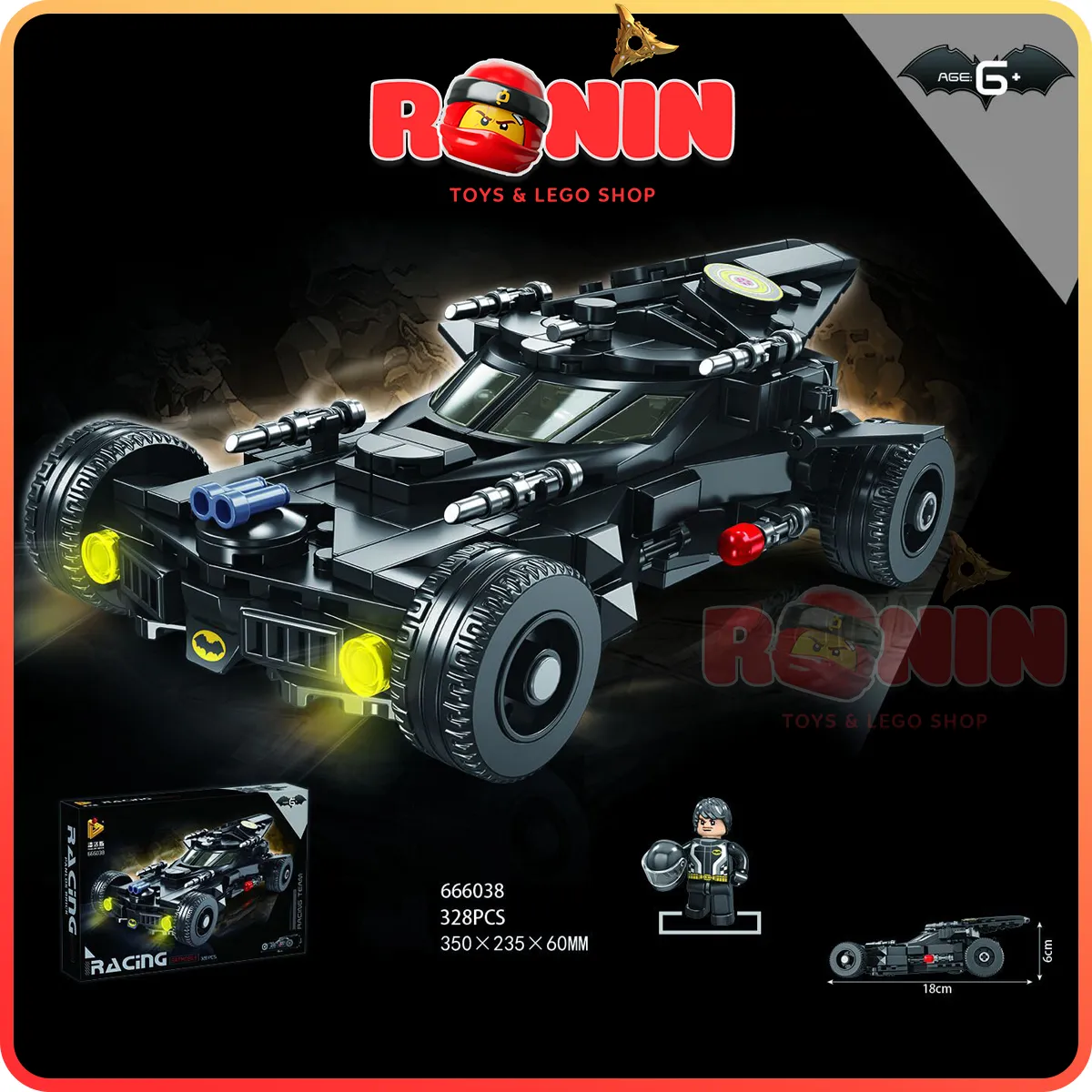 ?HOT?] Bộ Đồ Chơi Lắp Ráp Lego Batman: Siêu Xe Người Dơi The Batfleck  Mobile 