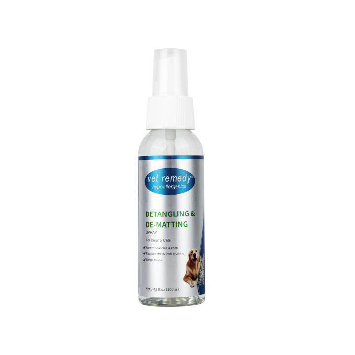 Vet Remedy Detangling & DeMatting Spray for Dogs & Cats 100ml Lazada PH